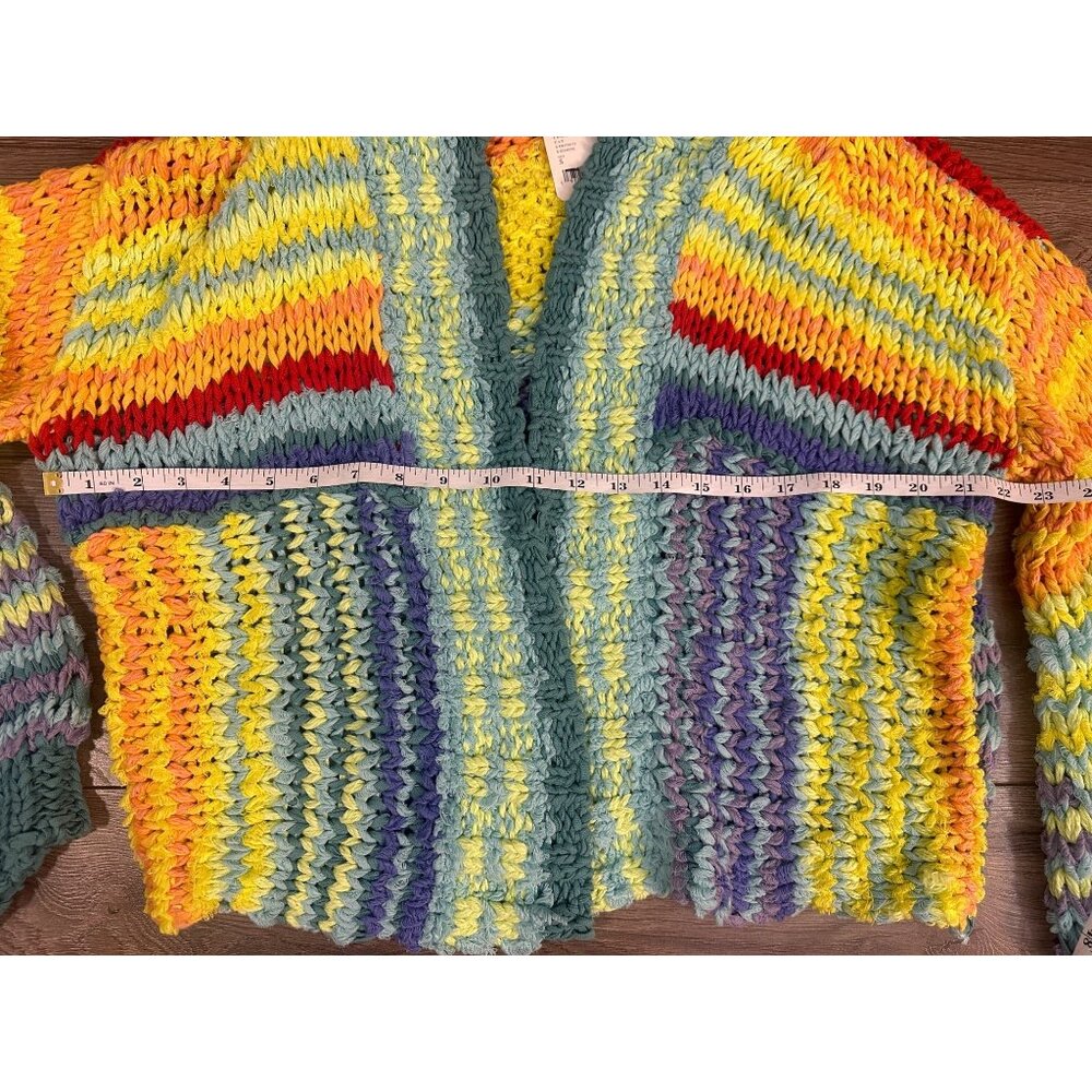 Free People Rainbow Beach Market Cardi NWT Small - Picture 8 of 10